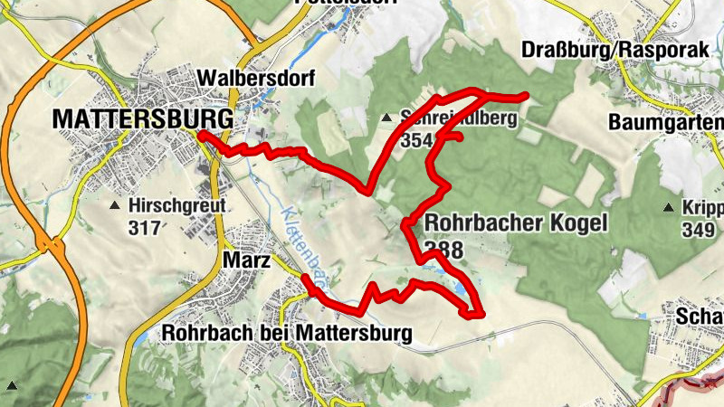 Von Rohrbach bei Mattersburg nach Mattersburg