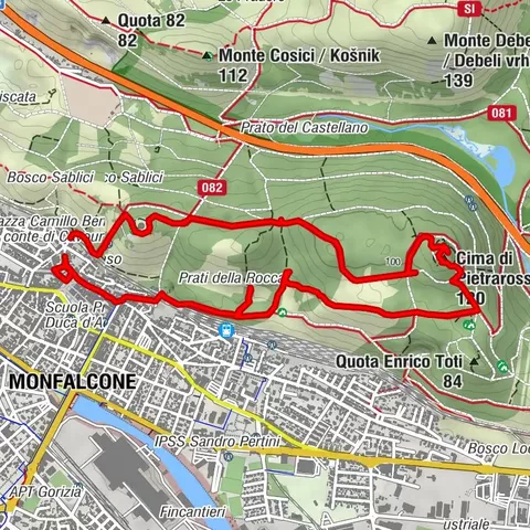 Monfalcone - Rocca - Cima di Golec