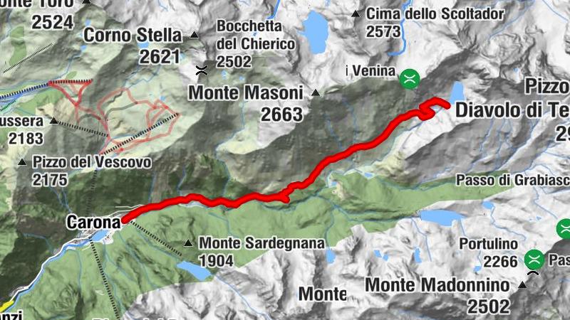 Carona rifugio FratelliLongo Lago del Diavolo