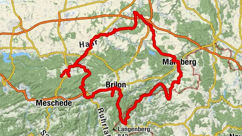 Willingen - Marsberg - Wewelsburg - Warstein - Brilon - Willingen