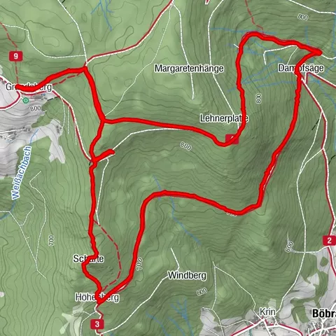 Wanderung am Rundweg zum Teufelsmühlstein
