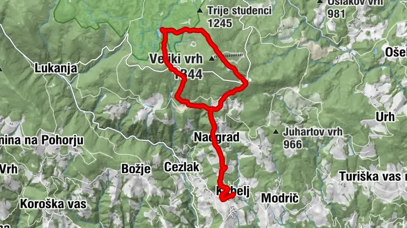 Kebelj-Črno jezero-Trije kralji-Kebelj