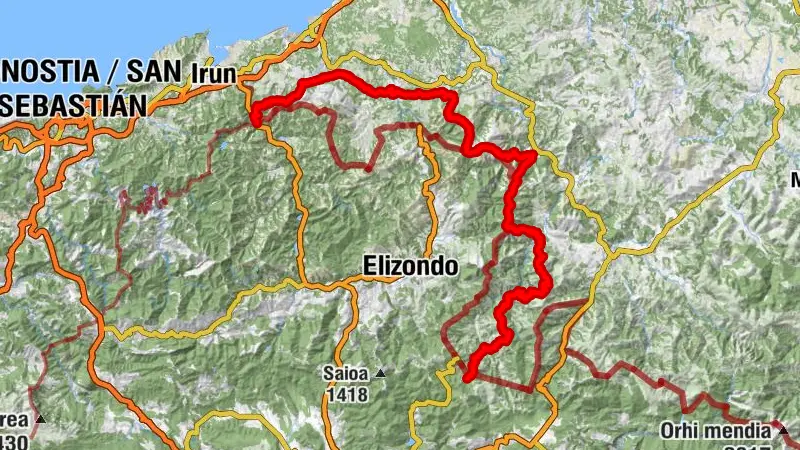 Larrategia - Tuturruko Kaskoa - Iparla - Endarlatsa etxetxoa