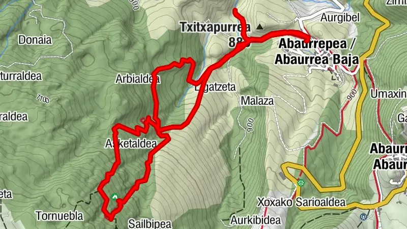 Abaurrepea / Abaurrea Baja - Balsako Uratragioa - Artzubia - Asketaldeko Haitzuloa / Cueva de Asketaldea
