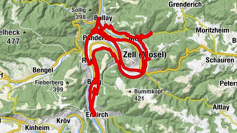 Mosel-Panorama: Von Enkirch nach Alf (via Prinzenkopf) und zurück