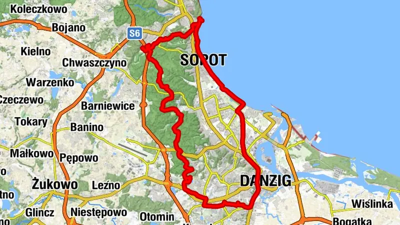 Źródło Marii, Kolibki, Orłowo, Sopot, Brzeźno