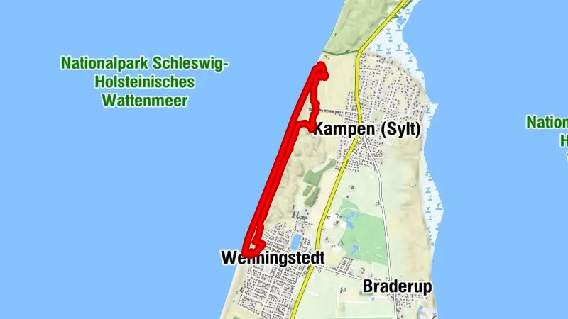 Rotes Kliff Wanderung