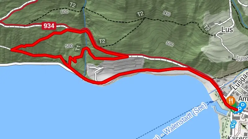 Extension of the ‘Backpack Wine Tasting’ route on Lake Walen