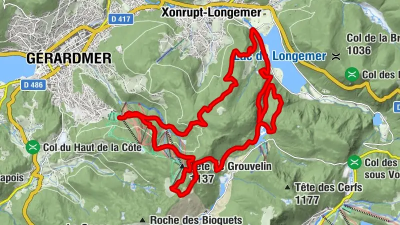 Gérardmer trail circuit n°6 (blue) - Valley of lakes short trail