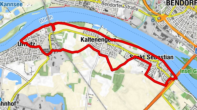 Wasserlehrpfad von Urmitz nach Sankt Sebastian