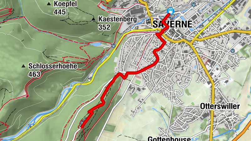 May 1st - Walk to the Haut-Barr castle from Saverne - 100% on foot without a car