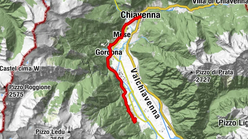 Via Francisca - From Chiavenna to Samolaco