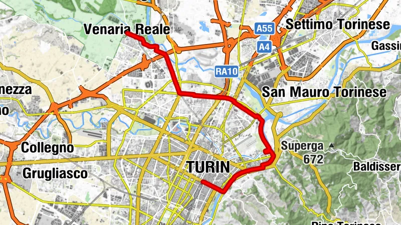 Cyclo-tourist ring north of Turin - stage 6
