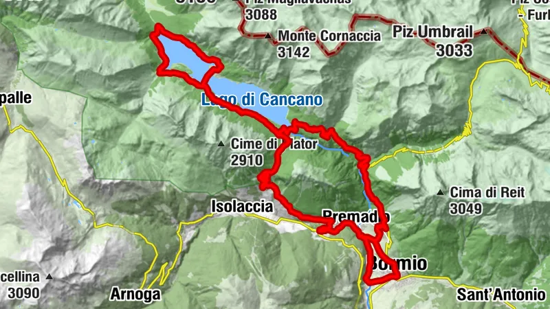 Stelvio E-bike tour: Bormio - Boscopiano and Cancano
