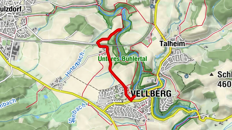 Bühlertalwanderweg - Schlechtwetterroute über Buch