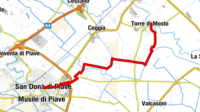 Etappe 35: Alpina Antica Trail | ET35: Torre di Mosto - San Donà di Piave
