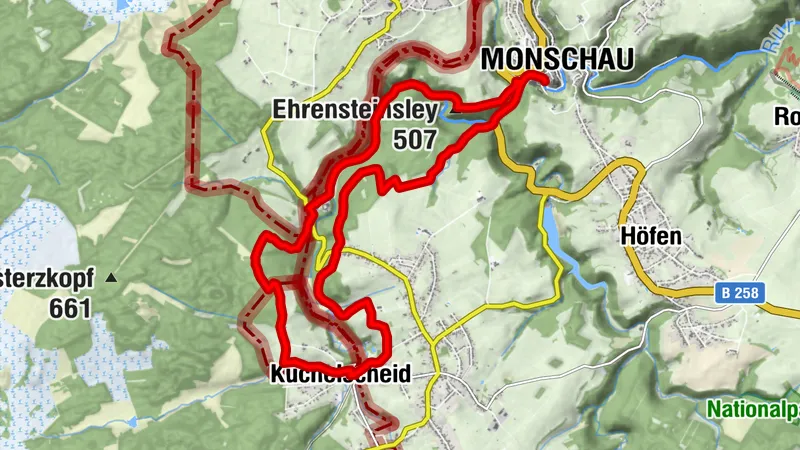 Qualitätsrundwanderweg Monschau Kalterherberg (Anpassungsvariante 1)