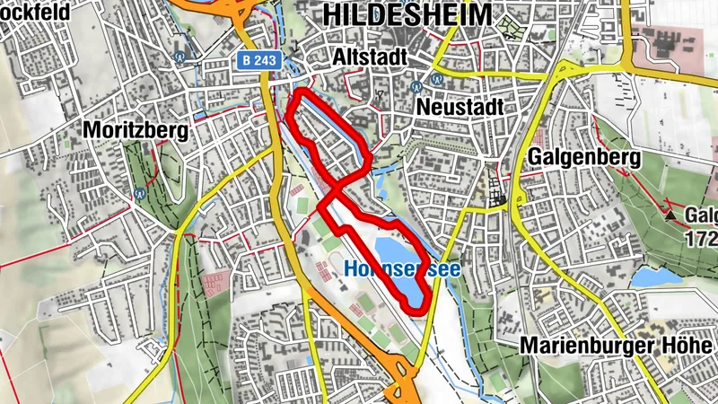 Laufstrecke Hohnsensee