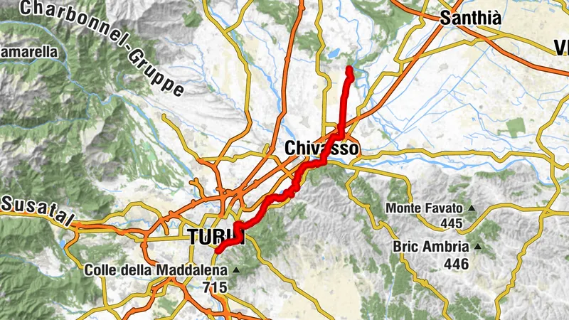 Cycling Around Torino Weekend Turin - Ivrea - Stage 1