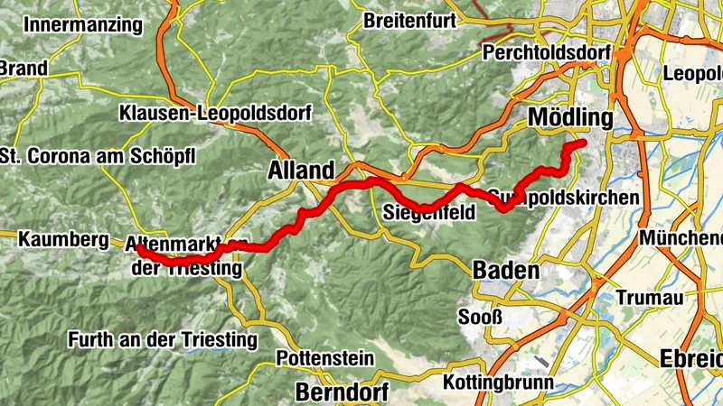 Romea Strata, Vienna-Roma, tappa#2, Mödling nach Altenmarkt