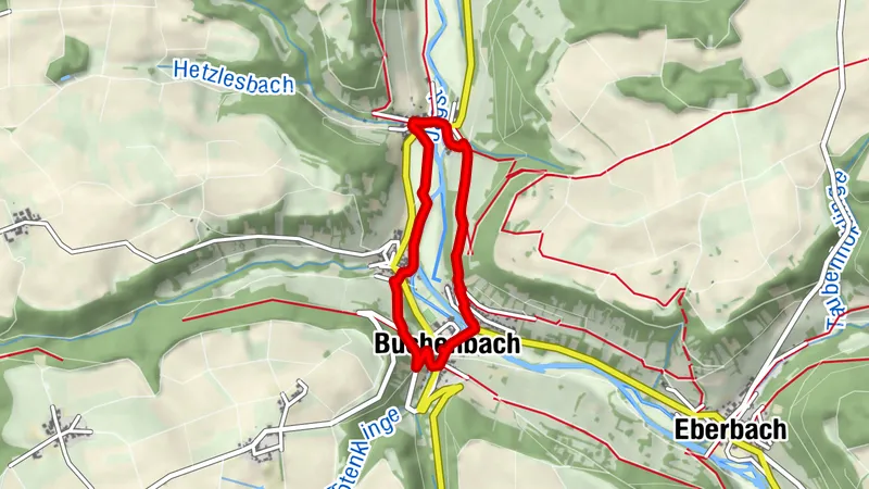 Pfad der Stille Mulfingen - Ergänzung Tour 3 Heimhausen - Buchenbach