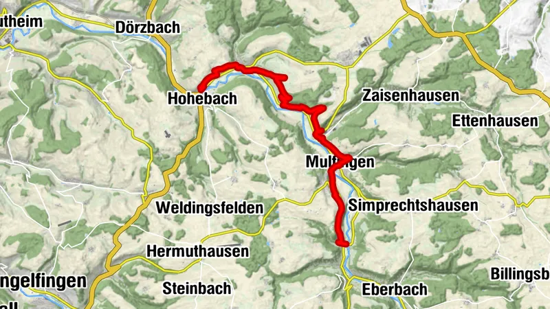 Kulturwanderweg Jagst - 7. Etappe Dörzbach-Hohebach bis Mulfingen-Heimhausen