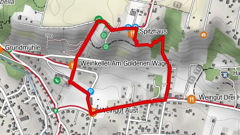 Weinwanderung Radebeul - Route Oberlößnitz (Teilabschnitt der RebkulTour)