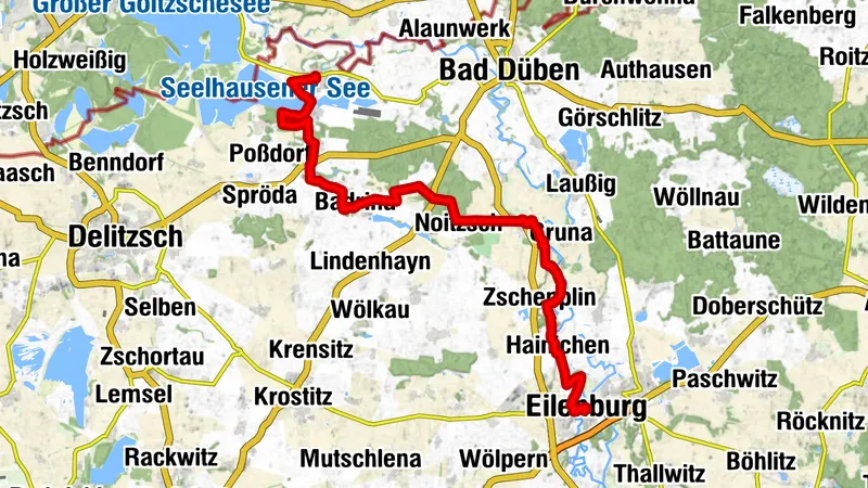 Lutherweg Sachsen von Eilenburg nach Löbnitz