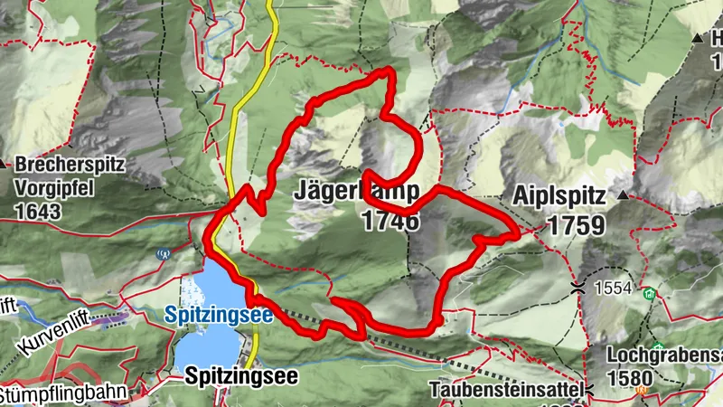 Taubensteinbahn Reitsteig Jägerkamp Rundtour