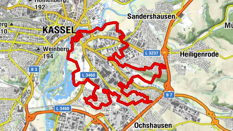 Stadtwanderweg Kassel-Ost