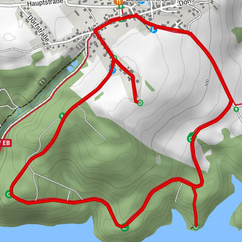 At the Eibenstock dam / Hundshübler circular hiking trail