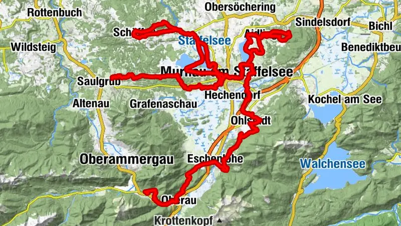 Meditation path Ammergau Alps in the Blue Land