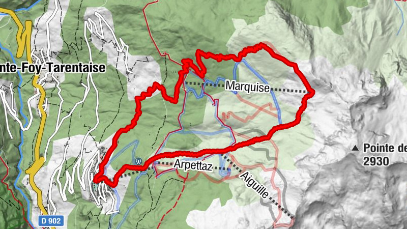Skitour Sainte-Foy-Tarentaise