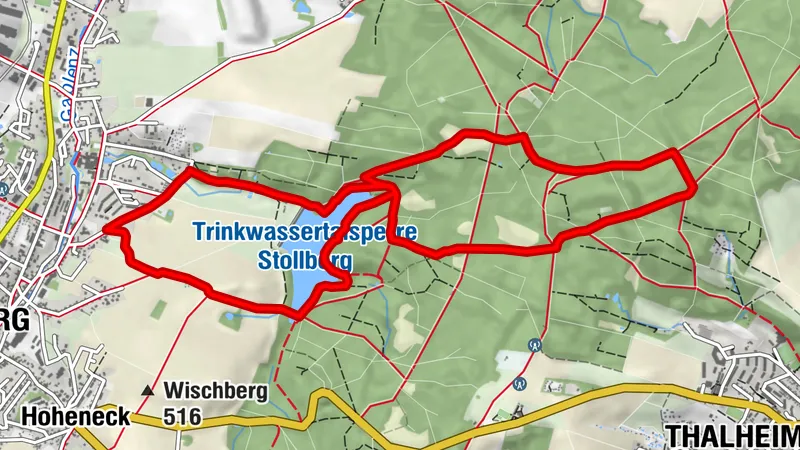 Wandern an der Talsperre Stollberg und Forzbachlquelle