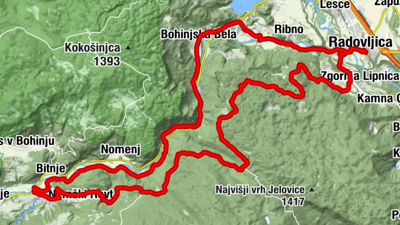 Bohinj - Jelovica - Radovljica - Bohinj