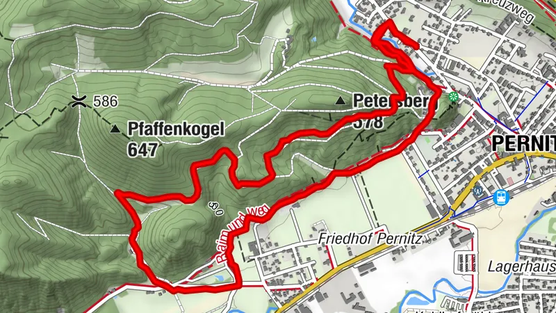 Pernitz - Petersberg - Raimundvilla - Raimundweg
