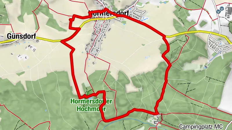 Zwischen Hochmoor und genialer Fernsicht - Rund um Hormersdorf