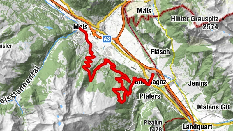 Heidiland Bike (SchweizMobil 25) - Etappe 2