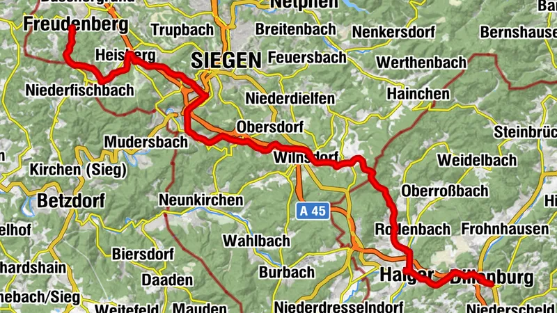 Deutsche Fachwerkstraße: Freudenberg - Dillenburg