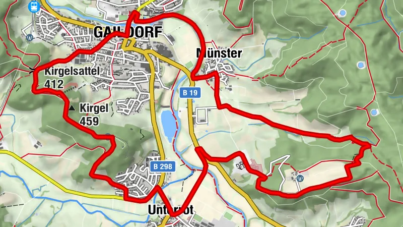 Idyllische Straße - Gaildorf - Tour D