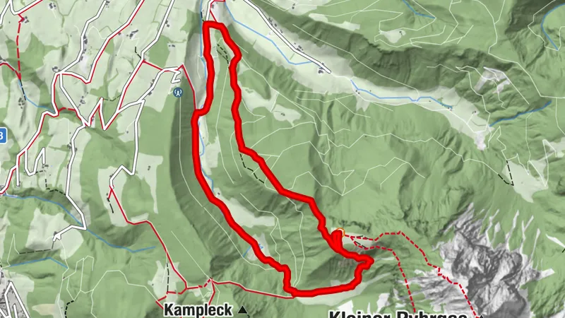 Wanderung auf die Gowilalm über Holzeralm