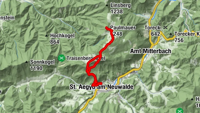 Paulmauer (1.248 Hm) von St. Aegyd