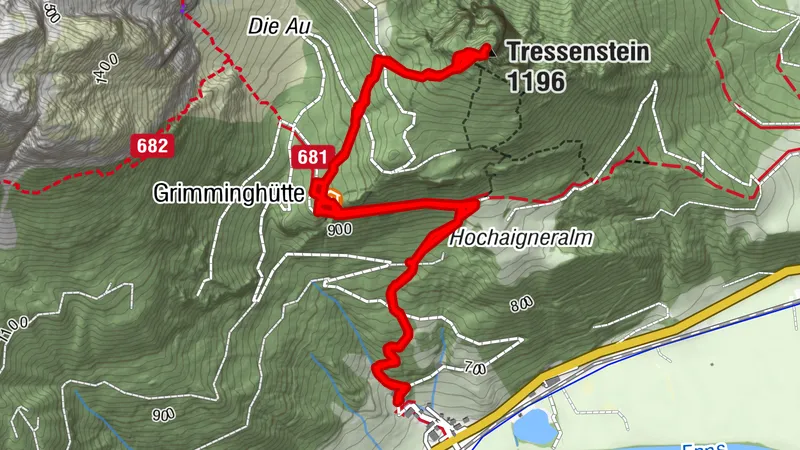 Tressenstein über Grimminghütte