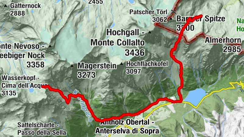 Barmer Hütte - Riepenscharte - Antholz - Rieserfernerhütte