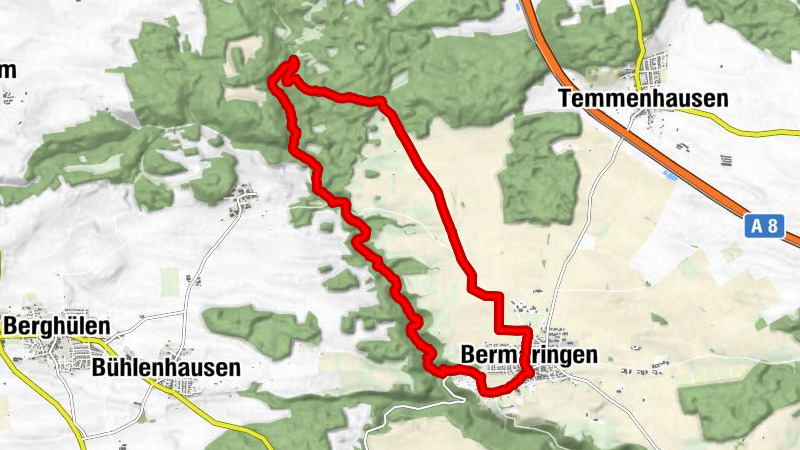 Wanderung Bermaringen Rundtour