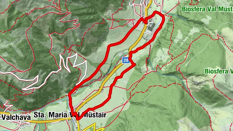 Rundwanderung Sta. Maria - Müstair Somvih - Sta. Maria