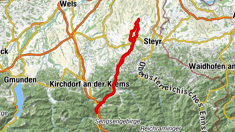 Losensteinleiten-Klaus Stausee-Losensteinleiten