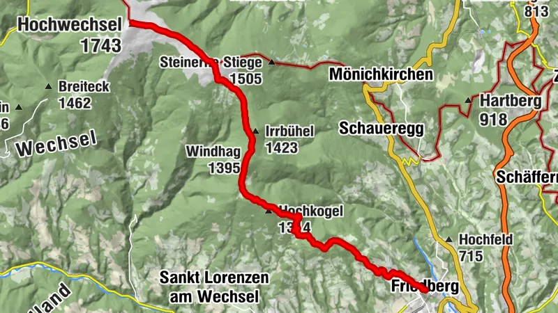 alpannonia Etappe 3 Hochwechsel - Friedberg