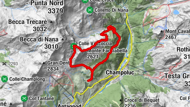 Monte Facciabella e lago Lochien