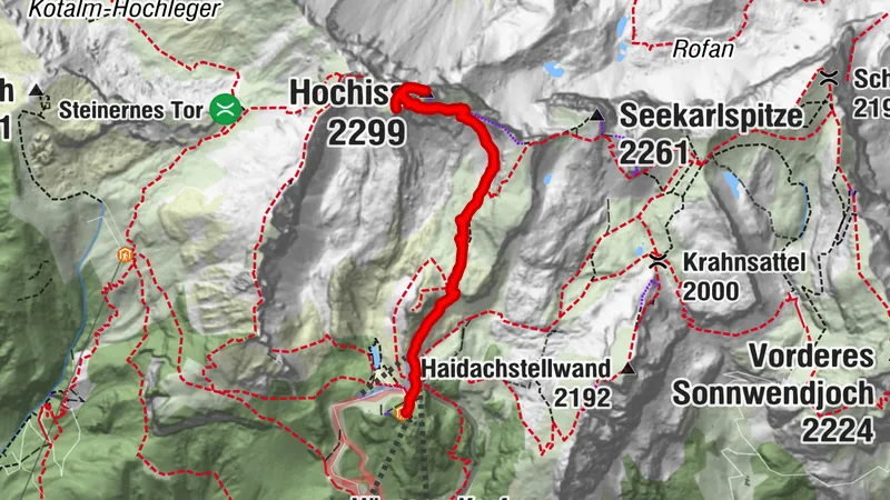 Bergstaion Rofan - Hochiss und wieder zurück
